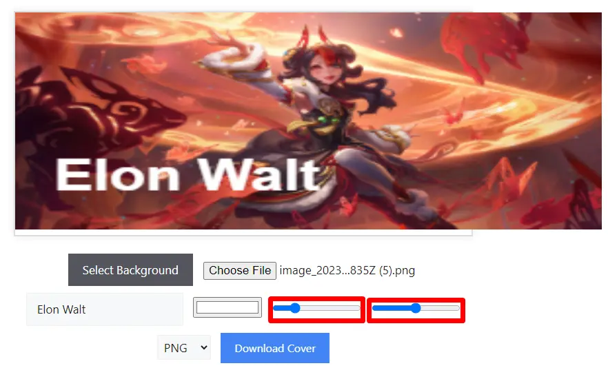 Step 6: Customize Your Name and Background